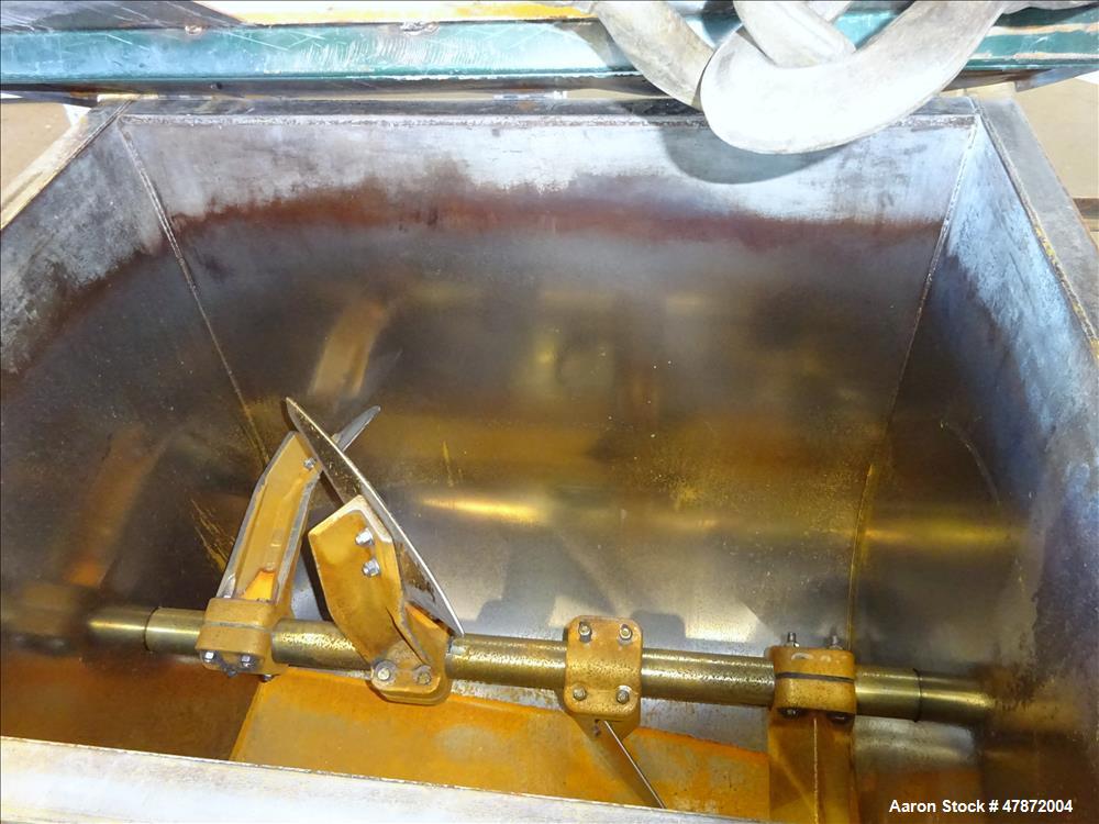 Used Marion Paddle Mixer, Approximately 35 Cubic Feet Capacity, Carbon Steel.