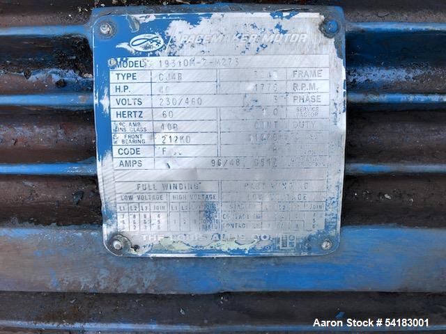 Used Marion Mixers Stainless Steel Paddle Blender / Batch Mixer, Model 4051. Mixing capacity 100 cubic foot, total volume 140 cubic foot. Approximately 42" x 120" long. Top stainless steel hinged cov...