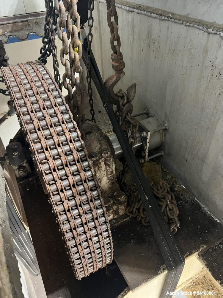 Used Marion Mixers Stainless Steel Paddle Blender / Batch Mixer, Model 4051. Mixing capacity 100 cubic foot, total volume 140 cubic foot. Approximately 42" x 120" long. Top stainless steel hinged cov...