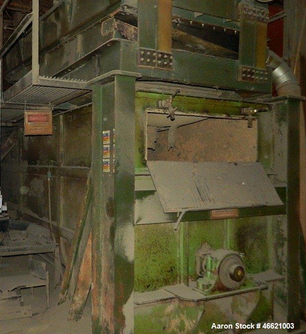 Used Marion Paddle Mixer, 266 Cubic Feet, Model 4200, Carbon Steel. Approximately 54" wide x 16' long trough, driven by 75hp motor with reducer. Serial#69042.