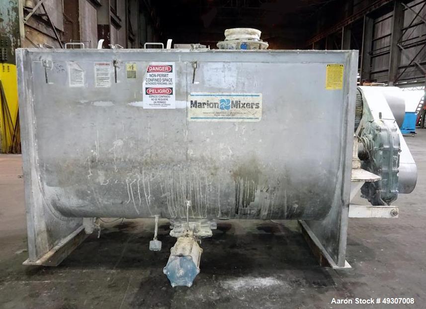 Used Marion Paddle Mixer, Model BPS-5496, 304 Stainless Steel.