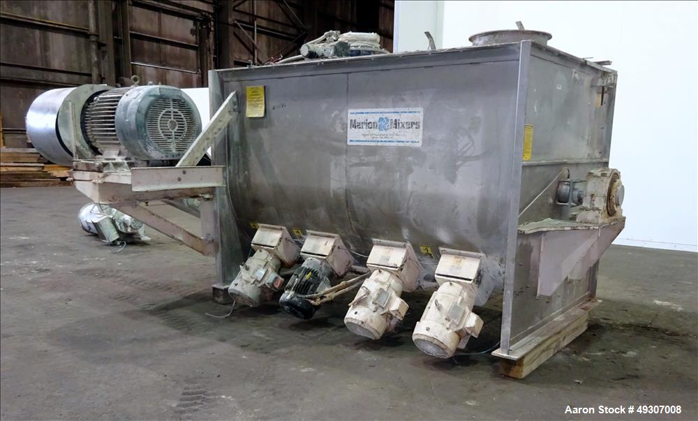 Used Marion Paddle Mixer, Model BPS-5496, 304 Stainless Steel.