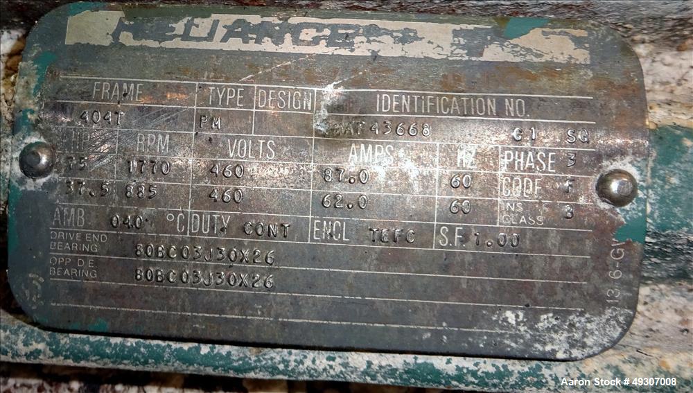 Used Marion Paddle Mixer, Model BPS-5496, 304 Stainless Steel.