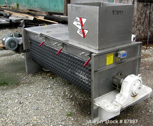 Used Stainless Steel Marion Continuous Paddle Mixer, model C2472