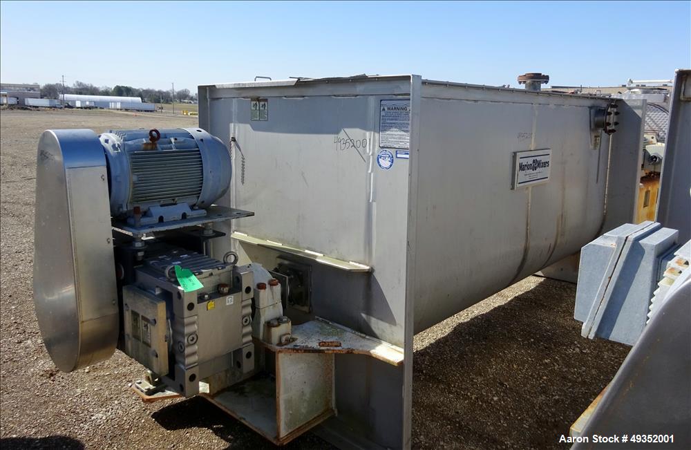 Used Marion Continuous Paddle Mixer, Model CPS-42144, 94.5 Cubic Feet Capacity