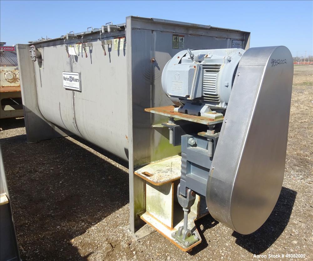 Used Marion Continuous Paddle Mixer, Model CPS-42144, 94.5 Cubic Feet Capacity