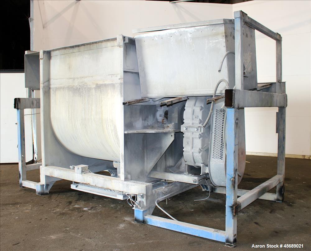 Used Marion Paddle Mixer, Model HPS6672, Approximate 160 Cubic Feet Working Cap