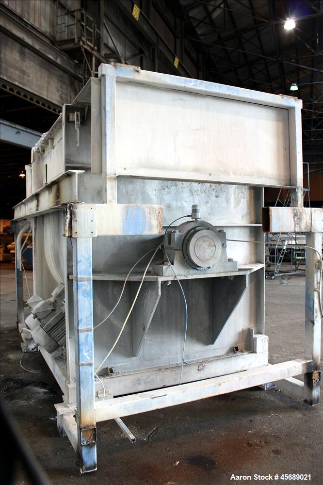 Used Marion Paddle Mixer, Model HPS6672, Approximate 160 Cubic Feet Working Cap