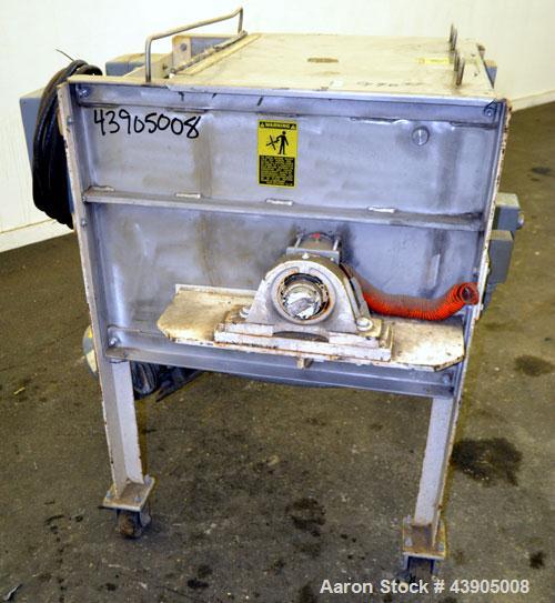 Used Marion Paddle Mixer, Model SPS1824, 3.5 Cubic Foot Working Capacity (5 Total), 304 Stainless Steel. Non-jacketed trough 18” wide x 24” long x approximately 22” deep. 2-1/4” Diameter shaft with (...
