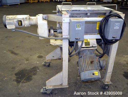 Used Marion Paddle Mixer, Model SPS1824, 3.5 Cubic Foot Working Capacity (5 Total), 304 Stainless Steel. Non-jacketed trough 18” wide x 24” long x approximately 22” deep. 2-1/4” Diameter shaft with (...