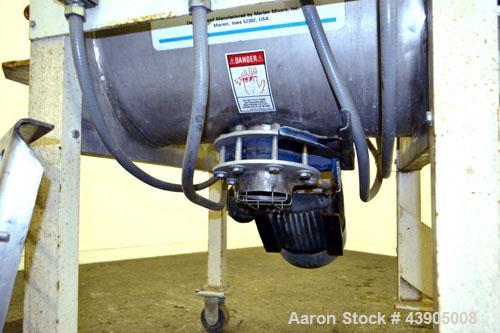 Used- Marion Paddle Mixer, Model SPS1824, 3.5 Cubic Foot Working Capacity (5 Total), 304 Stainless Steel. Non-jacketed troug...