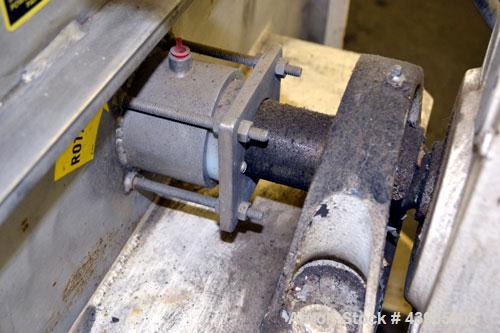 Used Marion Paddle Mixer, Model SPS1824, 3.5 Cubic Foot Working Capacity (5 Total), 304 Stainless Steel. Non-jacketed trough 18” wide x 24” long x approximately 22” deep. 2-1/4” Diameter shaft with (...