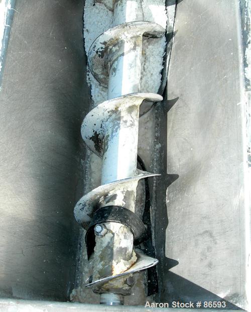 Used Marion Paddle Mixer, Model SPS-2466, Approximately 19.5 Cubic Feet Working Capacity, 304 Stainless Steel. Non-jacketed trough 24" wide x 66" long x approximately 26" deep. 3" diameter shaft with...