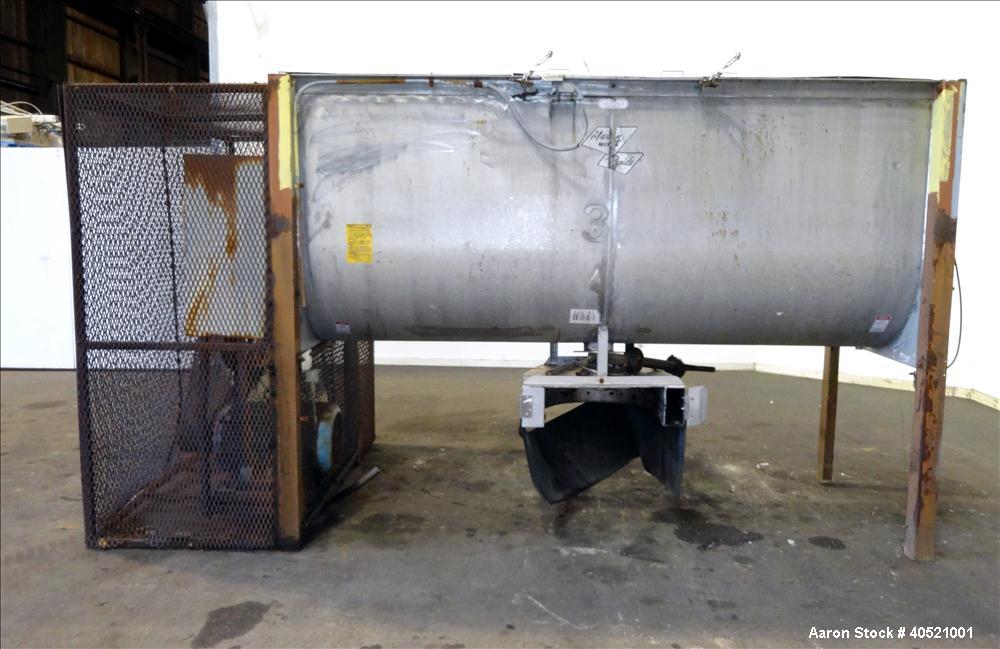 Used Stainless Steel Marion Paddle Mixer, approximately 109 cubic feet working