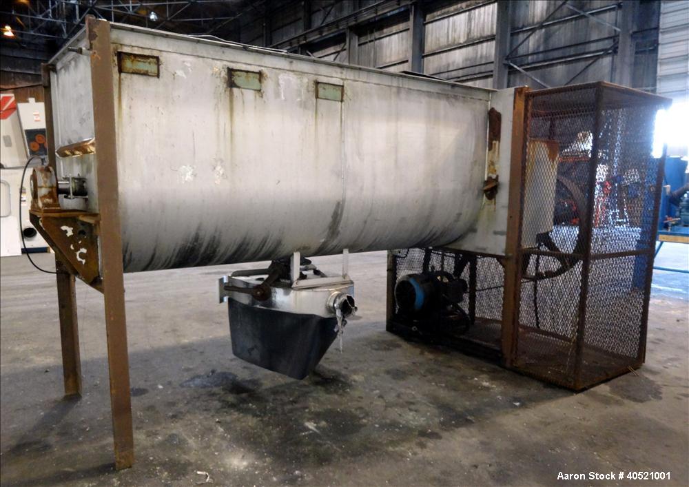 Used Stainless Steel Marion Paddle Mixer, approximately 109 cubic feet working