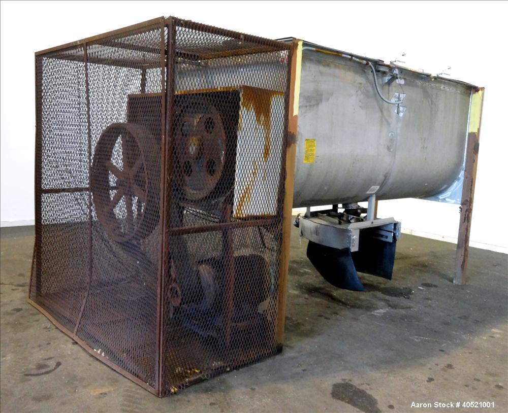 Used Stainless Steel Marion Paddle Mixer, approximately 109 cubic feet working