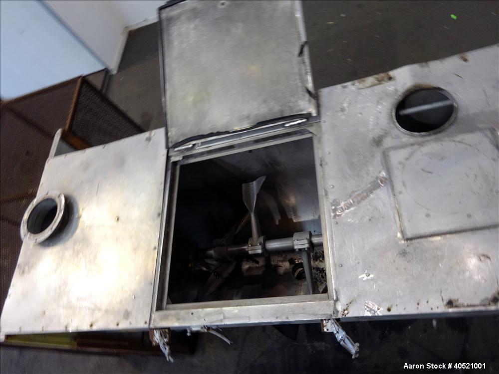 Used Stainless Steel Marion Paddle Mixer, approximately 109 cubic feet working