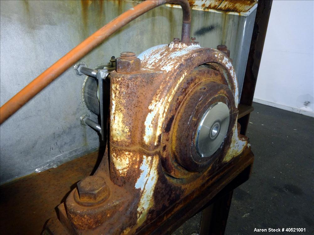 Used Stainless Steel Marion Paddle Mixer, approximately 109 cubic feet working