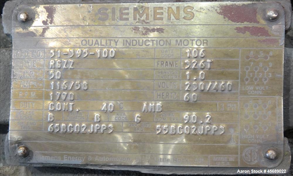 Used Marion Paddle Mixer, 304 Stainless Steel. Approximate 109 cubic feet/500 Pound Working Capacity. Non-jacketed tough approximately 73" long x 54" wide x 64" deep, 5" diameter shaft with (6) paddl...