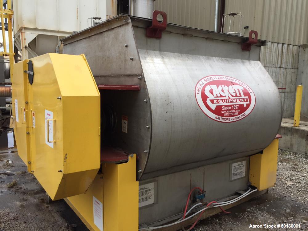 Used A.J. Sackett Equipment High Intensity Twin Shaft Paddle Mixer