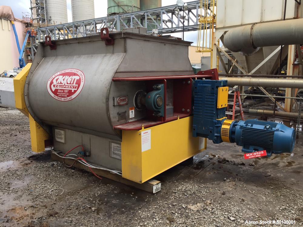 Used- A.J. Sackett Equipment High Intensity Twin Shaft Paddle Mixer