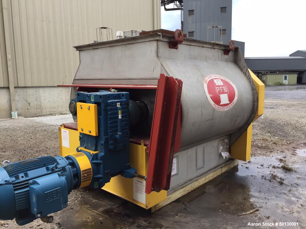 Used- A.J. Sackett Equipment High Intensity Twin Shaft Paddle Mixer