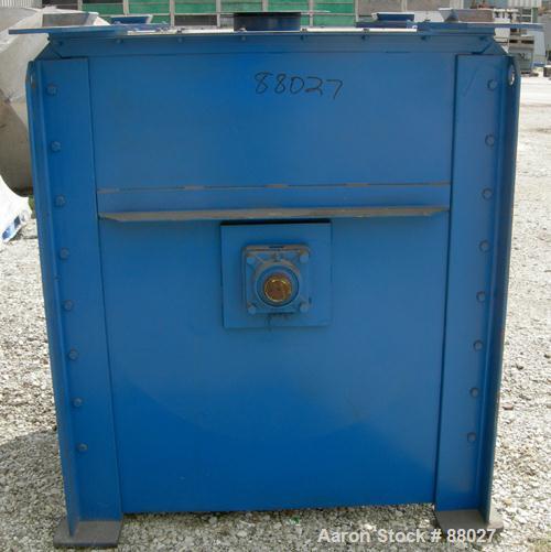Used National Bulk Equipment Paddle Mixer, model 25-400SP, 44 cubic feet, carbon steel. Non-jacketed trough 42-1/2" wide x 48" long x approximately 47" deep.  Approximate 2-1/2" diameter shaft with (...