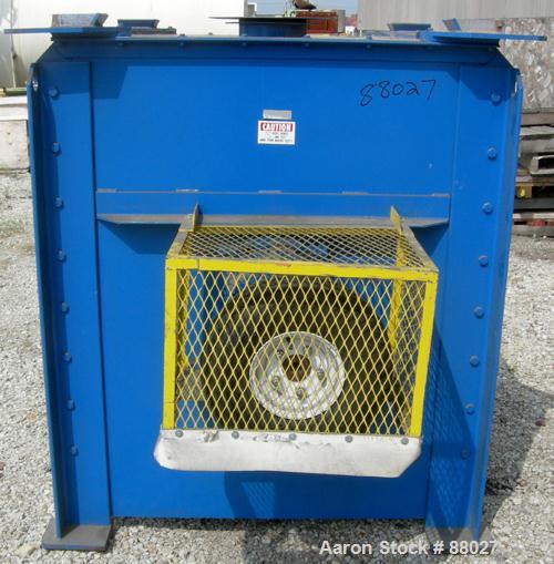 Used National Bulk Equipment Paddle Mixer, model 25-400SP, 44 cubic feet, carbon steel. Non-jacketed trough 42-1/2" wide x 48" long x approximately 47" deep.  Approximate 2-1/2" diameter shaft with (...