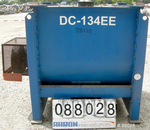 Used National Bulk Equipment Paddle Mixer, model 25-400SP, 44 cubic feet, carbon steel. Non-jacketed trough 42-1/2" wide x 48" long x approximately 47" deep.  Approximate 2-1/2" diameter shaft with (...