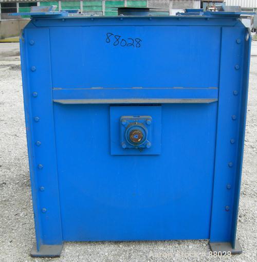 Used National Bulk Equipment Paddle Mixer, model 25-400SP, 44 cubic feet, carbon steel. Non-jacketed trough 42-1/2" wide x 48" long x approximately 47" deep.  Approximate 2-1/2" diameter shaft with (...