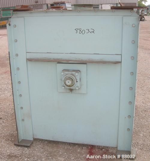 Used National Bulk Equipment Paddle Mixer, model 25-400SP, 44 cubic feet, carbon steel. Non-jacketed trough 42-1/2" wide x 48" long x approximately 47" deep.Approximate 2-1/2" diameter shaft with (4)...