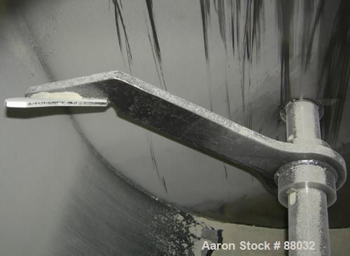 Used National Bulk Equipment Paddle Mixer, model 25-400SP, 44 cubic feet, carbon steel. Non-jacketed trough 42-1/2" wide x 48" long x approximately 47" deep.Approximate 2-1/2" diameter shaft with (4)...