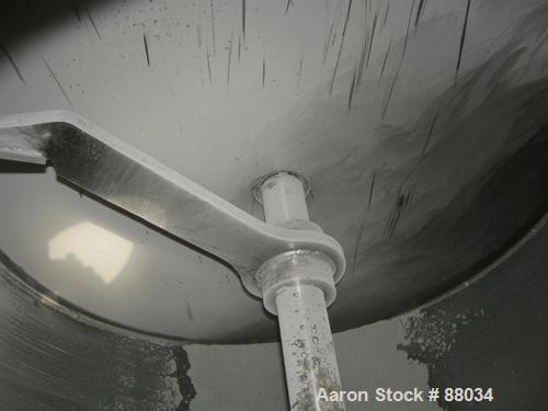 Used National Bulk Equipment Paddle Mixer, model 25-400SP, 44 cubic feet, carbon steel. Non-jacketed trough 42-1/2" wide x 48" long x approximately 47" deep.Approximate 2-1/2" diameter shaft with (4)...