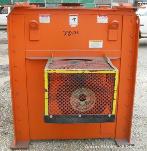 Used National Bulk Equipment Paddle Mixer, model 25-400SP, 44 cubic feet, carbon steel. Non-jacketed trough 42-1/2" wide x 48" long x approximately 47" deep.Approximate 2-1/2" diameter shaft with (4)...