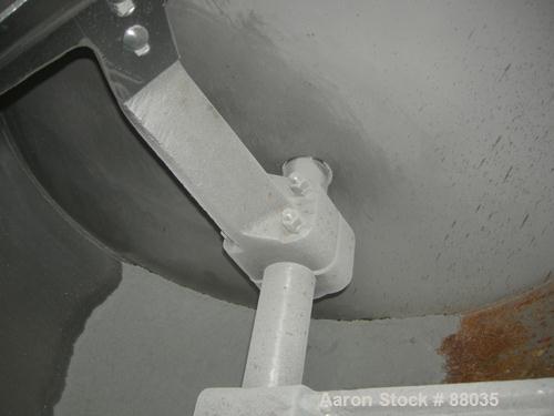Used National Bulk Equipment Paddle Mixer, model 25-400SP, 44 cubic feet, carbon steel. Non-jacketed trough 42-1/2" wide x 48" long x approximately 47" deep.Approximate 2-1/2" diameter shaft with (4)...