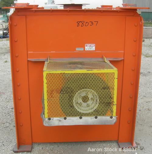Used National Bulk Equipment Paddle Mixer, model 25-400SP, 44 cubic feet, carbon steel. Non-jacketed trough 42-1/2" wide x 48" long x approximately 47" deep.Approximate 2-1/2" diameter shaft with (4)...