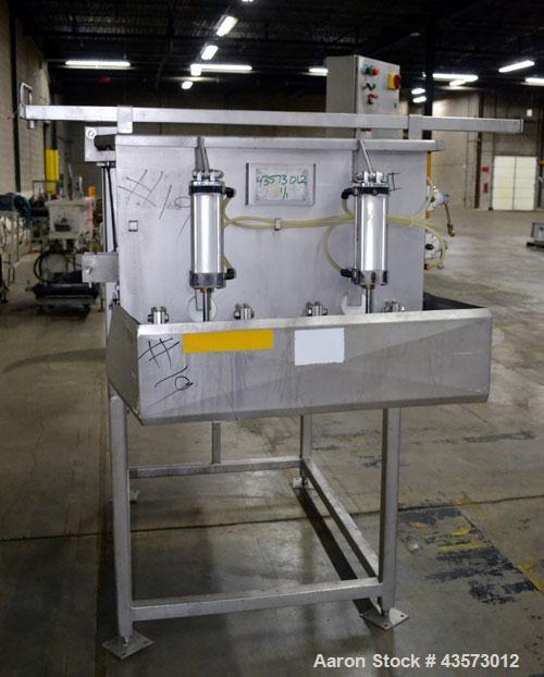 Used PSSI Twin Shaft Paddle Mixer, Approximate 33 Cubic Feet Working Capacity, 304 Stainless Steel. Non-jacketed trough 33-1/2" wide x 60" long x approximate 17-3/4" deep. Top hinged safety grate, du...