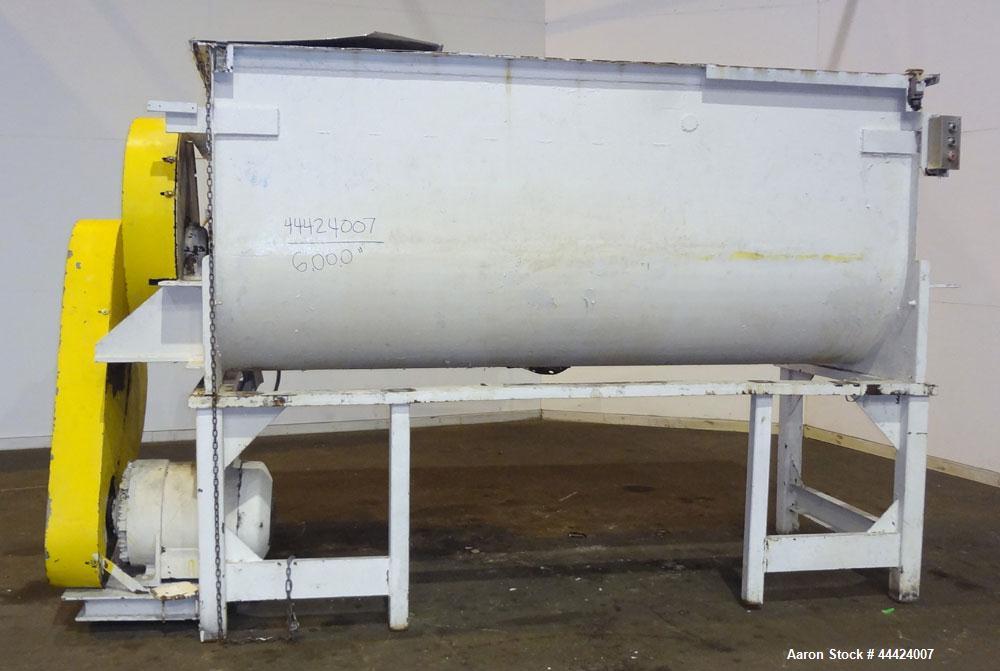 Used Stainless Steel Paddle Mixer, Approximately 100 Cubic Feet