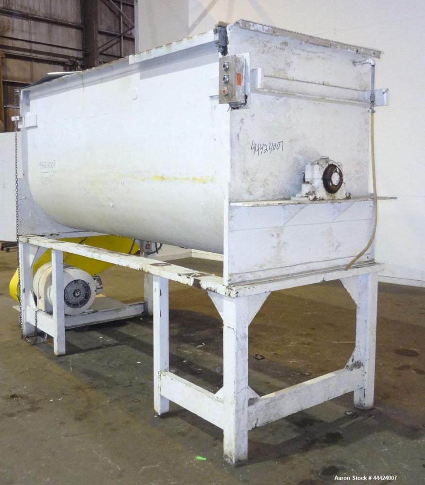 Used Stainless Steel Paddle Mixer, Approximately 100 Cubic Feet