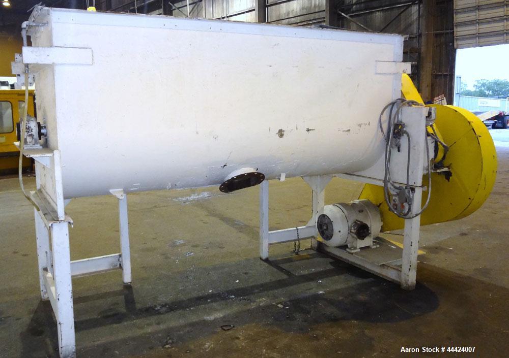 Used Stainless Steel Paddle Mixer, Approximately 100 Cubic Feet