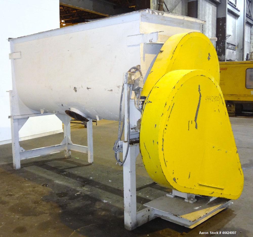 Used Stainless Steel Paddle Mixer, Approximately 100 Cubic Feet