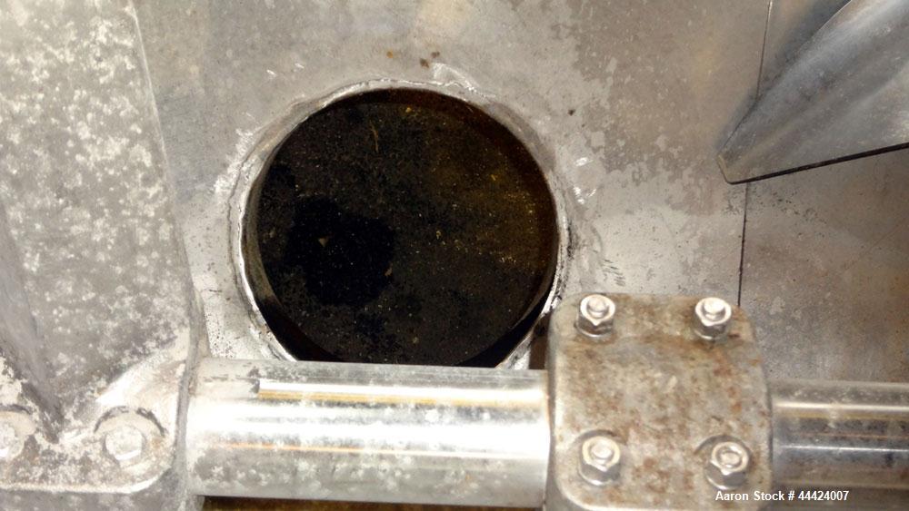 Used Stainless Steel Paddle Mixer, Approximately 100 Cubic Feet