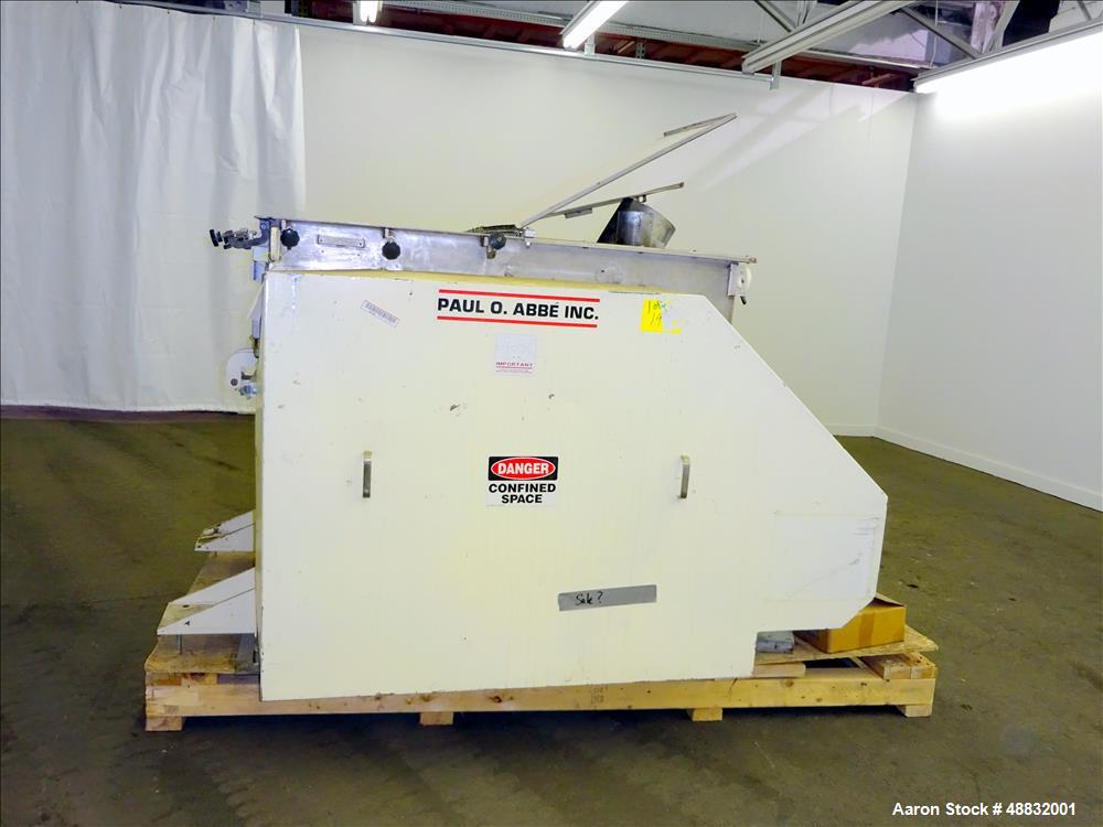 Used- Paul O. Abbe Twin Shaft Fluidizer, Model AF350