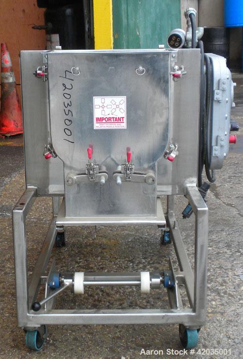 Used Paul O Abbe/Forberg II Twin Shaft Fluidizer, Model AF-6. 0.2 Cubic Feet Working Capacity, 316L Stainless Steel. Removable non-jacketed trough 14-5/8" wide x 7-3/4;; long x approximately 13-1/2" ...