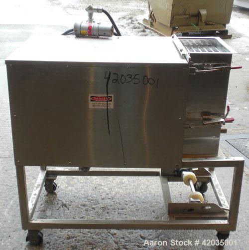 Used Paul O Abbe/Forberg II Twin Shaft Fluidizer, Model AF-6. 0.2 Cubic Feet Working Capacity, 316L Stainless Steel. Removable non-jacketed trough 14-5/8" wide x 7-3/4;; long x approximately 13-1/2" ...