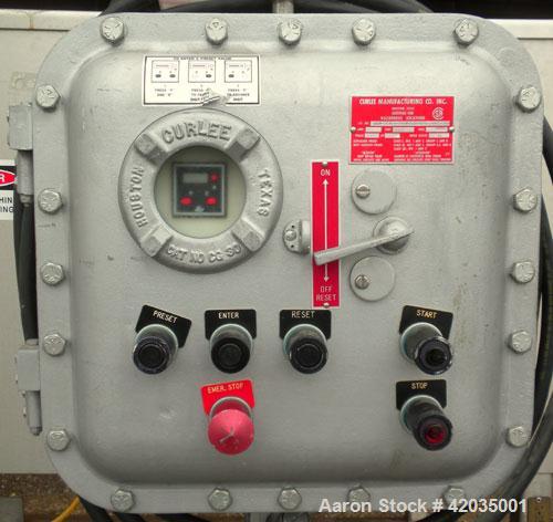 Used Paul O Abbe/Forberg II Twin Shaft Fluidizer, Model AF-6. 0.2 Cubic Feet Working Capacity, 316L Stainless Steel. Removable non-jacketed trough 14-5/8" wide x 7-3/4;; long x approximately 13-1/2" ...
