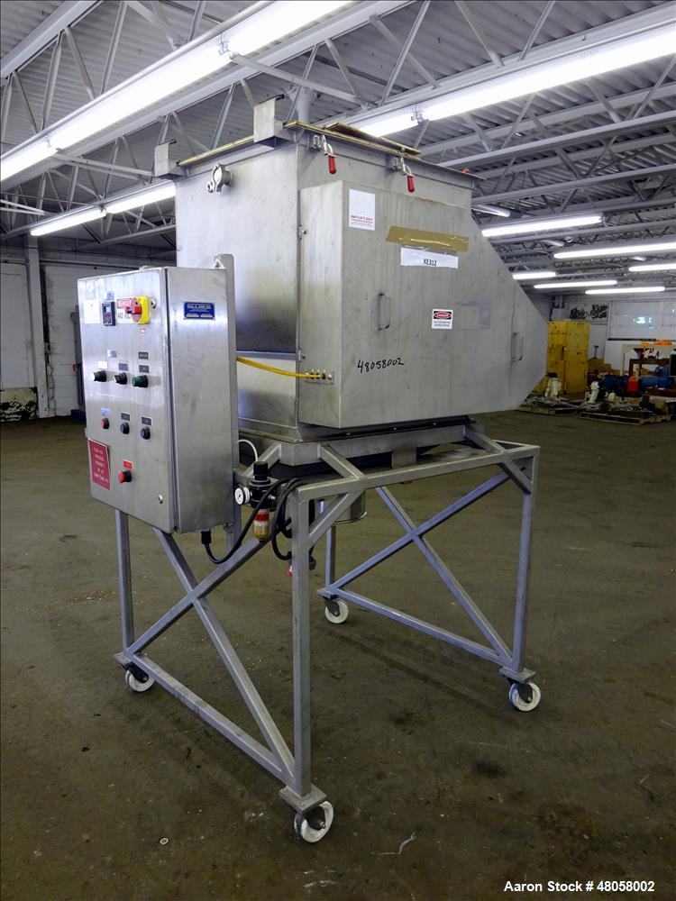 Used Paul O Abbe Forberg Twin Shaft Paddle Mixer Model AF 120, 4.3 Cubic Feet.
