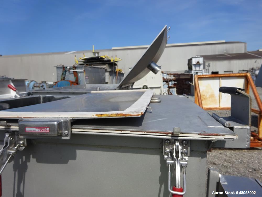 Used Paul O Abbe Forberg Twin Shaft Paddle Mixer Model AF 120, 4.3 Cubic Feet.