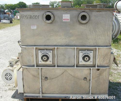 Used Stainless Steel Paul O Abbe Twin Shaft Fluidizer, model AF500