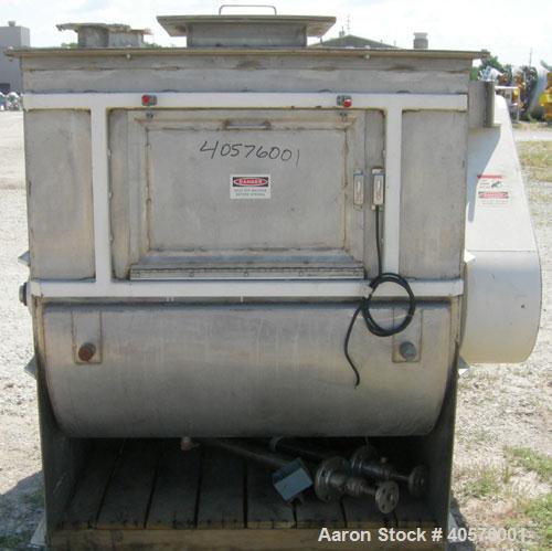Used Stainless Steel Paul O Abbe Twin Shaft Fluidizer, model AF500